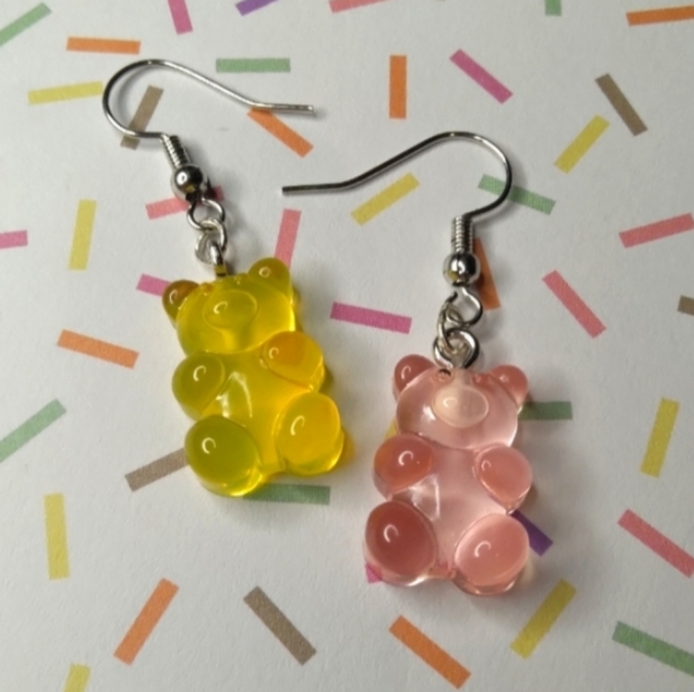 ♡ Homeade gummy bear earrings ♡